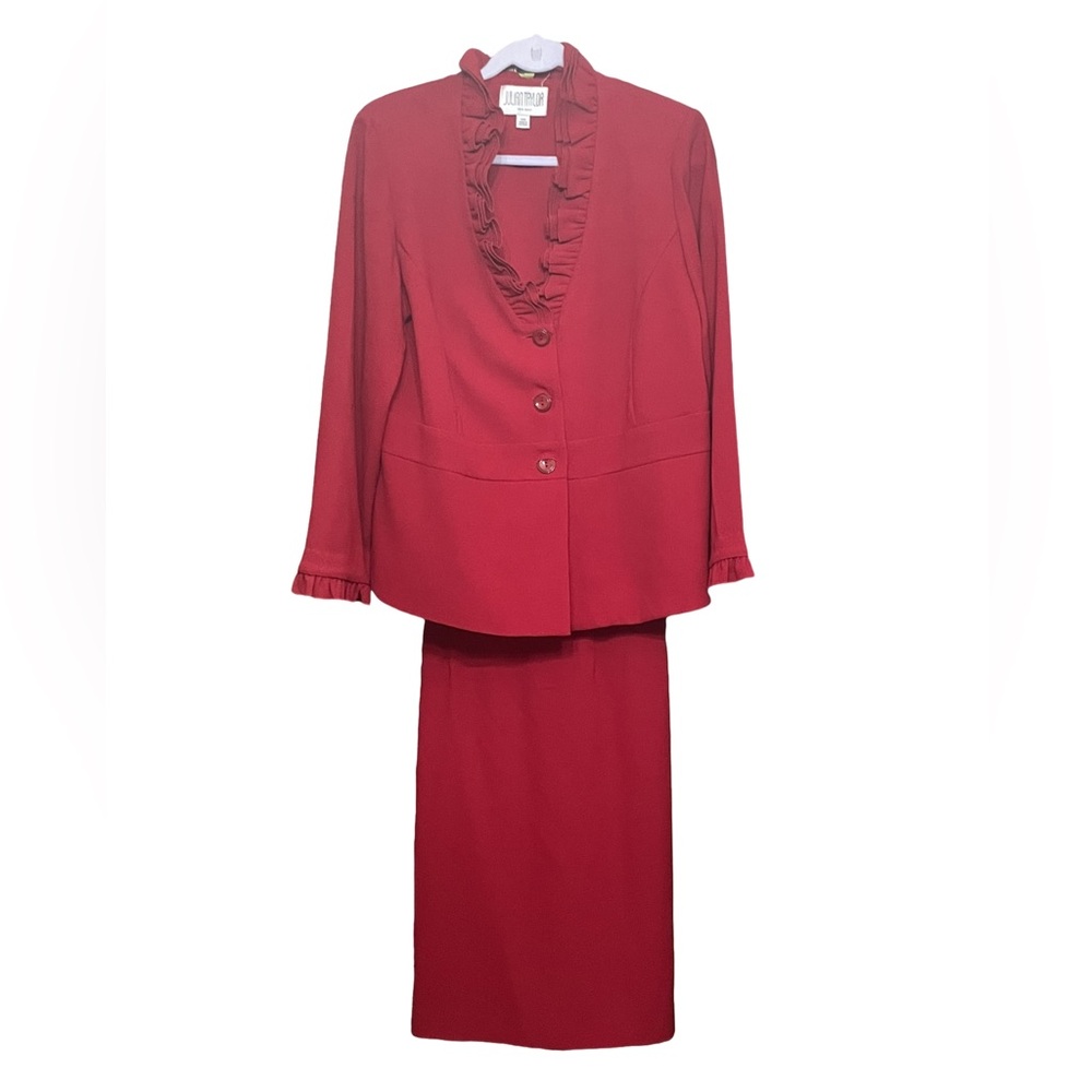 Julian Taylor -New York - Woman’s Size 14 Red Blazer Suit